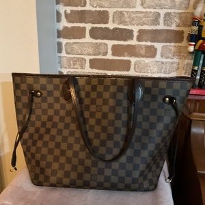 Pre-owned Louis Vuitton Neverfull MM Ebene